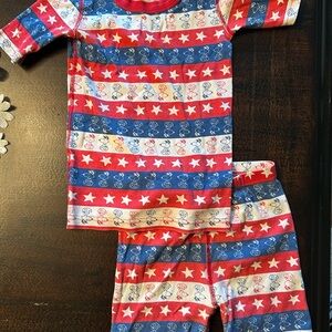 Hanna Andersson Kids Snoopy Pajama Set - Red, White, and Blue